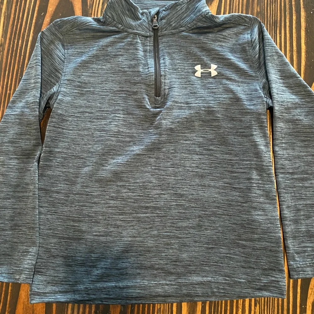 Under Armour Quarter-Zip long sleeve Pullover boys size 7 - Picture 3 of 7